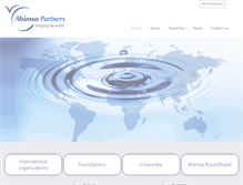 Tablet Screenshot of ahimsa-partners.com